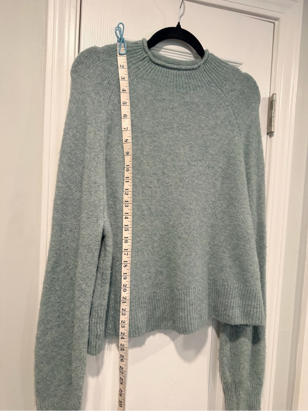 J.Crew Size S Sage Green Merino Wool Alpaca Blend Crewneck Sweater - Picture 3 of 9